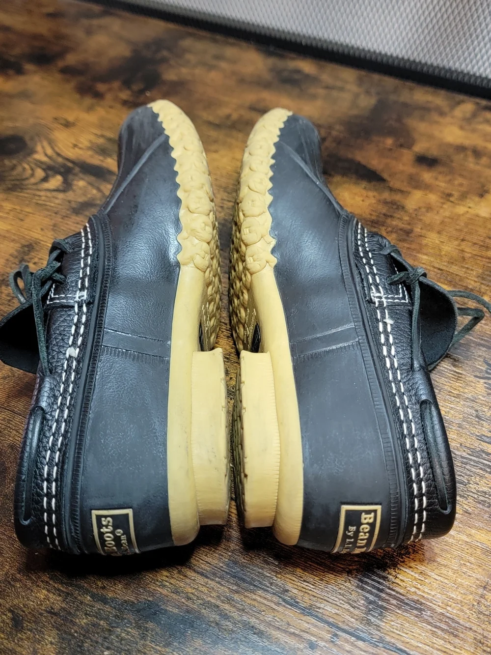 L.L. Bean-Bean Boots In Black And Tan